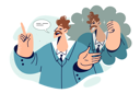 پیش‌نمایش فایل fraudulent-salesman-talks-with-smile-about-benefits-of-cooperation-and-smiles-hypocritically-11098241 از پک متفرقه