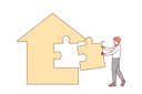 پیش‌نمایش فایل real-estate-agent-is-building-house-from-puzzles-11489032 از پک فعالیت افراد