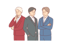 پیش‌نمایش فایل team-of-business-men-in-formal-suits-of-different-colors-are-thinking-about-company-development-plan-11489050 از پک فعالیت افراد