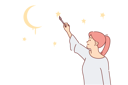 پیش‌نمایش فایل woman-draws-stars-in-night-sky-dreaming-visiting-space-or-seeing-clear-evening-firmament-above-head-11489027 از پک فعالیت افراد