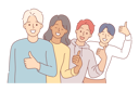 پیش‌نمایش فایل happy-students-show-thumbs-up-as-sign-of-solidarity-and-approval-of-actions-of-university-leadership-11488933 از پک فعالیت افراد