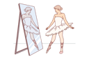 پیش‌نمایش فایل woman-ballerina-looks-in-mirror-with-smile-practicing-to-pull-toe-before-performing-on-stage-11488940 از پک فعالیت افراد