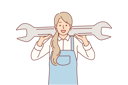 پیش‌نمایش فایل woman-mechanic-holds-giant-wrench-providing-services-to-repair-car-after-engine-breakdown-11488948 از پک فعالیت افراد
