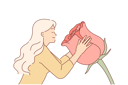 پیش‌نمایش فایل woman-sniffs-huge-rose-flower-enjoying-aroma-of-spring-blooming-plant-used-to-create-perfume-11488931 از پک فعالیت افراد