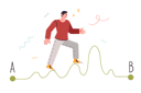 پیش‌نمایش فایل challenge-for-man-walking-along-difficult-winding-path-and-trying-to-achieve-goal-12151492 از پک فعالیت افراد