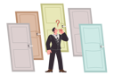 پیش‌نمایش فایل business-man-making-difficult-decision-while-standing-at-crossroads-near-different-doors-12151872 از پک فعالیت افراد