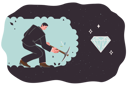 پیش‌نمایش فایل business-man-strives-to-achieve-success-by-digging-up-earth-to-obtain-expensive-diamond-12151877 از پک فعالیت افراد
