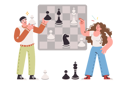 پیش‌نمایش فایل chess-game-between-man-and-woman-symbolizes-team-strategic-planning-of-business-processes-12151895 از پک فعالیت افراد