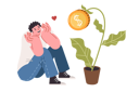 پیش‌نمایش فایل happy-guy-watches-potted-money-tree-grow-as-metaphor-for-passive-investment-income-12151890 از پک فعالیت افراد