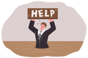 پیش‌نمایش فایل man-asks-for-help-stuck-in-quicksand-and-as-metaphor-for-economic-crisis-and-problems-in-labor-market-12151888 از پک فعالیت افراد