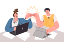 پیش‌نمایش فایل successful-collaboration-of-men-students-working-sitting-at-desk-12151861 از پک فعالیت افراد