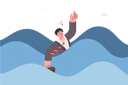 پیش‌نمایش فایل business-man-drowning-in-sea-12151920 از پک فعالیت افراد