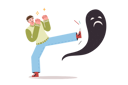 پیش‌نمایش فایل man-fights-mental-fears-and-psychological-problems-12151921 از پک فعالیت افراد