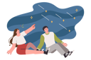 پیش‌نمایش فایل starfall-over-heads-of-couple-sitting-on-ground-and-admiring-stars-12151940 از پک فعالیت افراد