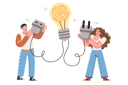 پیش‌نمایش فایل synergy-of-man-and-woman-jointly-developing-innovative-idea-12151944 از پک فعالیت افراد