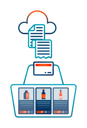 پیش‌نمایش فایل grocery-items-for-check-out-payments-receipts-in-cloud-9991476 از پک خرید آنلاین و مواد غذایی