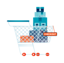 پیش‌نمایش فایل online-shopping-cart-contains-pile-of-package-boxes-and-checkout-sign-9991490 از پک خرید آنلاین و مواد غذایی