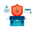 پیش‌نمایش فایل open-box-containing-shield-for-protected-shipping-and-delivery-from-online-shopping-9991491 از پک خرید آنلاین و مواد غذایی