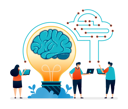 پیش‌نمایش فایل artificial-intelligence-ideas-in-communication-with-networks-and-clouds-11503436 از پک لامپ