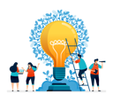 پیش‌نمایش فایل flourish-and-develop-ideas-in-problem-light-blub-solving-11503426 از پک لامپ
