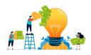 پیش‌نمایش فایل idea-to-encourage-people-to-save-and-be-financially-literate-11503419 از پک لامپ