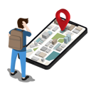 پیش‌نمایش فایل man-fine-way-to-pin-point-by-smartphone-application-8327117 از پک ناوبر