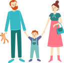 پیش‌نمایش فایل father-and-mother-with-child-8628917 از پک زوج‌های خانوادگی
