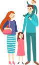 پیش‌نمایش فایل father-and-mother-with-children-8628921 از پک زوج‌های خانوادگی