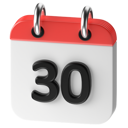 پیش‌نمایش فایل 30-date-10318450 از پک روزها و ماه‌های تقویم