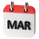 پیش‌نمایش فایل march-10318467 از پک روزها و ماه‌های تقویم