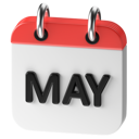 پیش‌نمایش فایل may-10318466 از پک روزها و ماه‌های تقویم