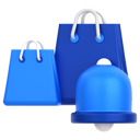 پیش‌نمایش فایل bag-with-bell-11275555 از پک خرید و تحویل در تجارت الکترونیک