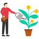 پیش‌نمایش فایل businessman-watering-money-plant-8778614 از پک کسب و کار