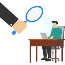 پیش‌نمایش فایل keep-eye-on-employee-9051531 از پک کسب و کار