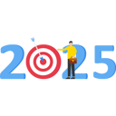 پیش‌نمایش فایل new-year-2025-target-9051552 از پک کسب و کار