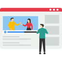 پیش‌نمایش فایل business-group-having-remote-virtual-video-conference-meeting-9014305 از پک کسب و کار