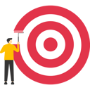 پیش‌نمایش فایل businessman-using-paint-roller-to-paint-big-dartboard-9014313 از پک کسب و کار