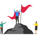 پیش‌نمایش فایل company-employees-to-climb-mountain-together-with-unity-and-cooperation-9014298 از پک کسب و کار