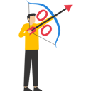 پیش‌نمایش فایل entrepreneur-archer-percentage-arrow-high-to-sky-9014303 از پک کسب و کار