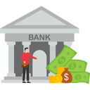 پیش‌نمایش فایل man-saving-money-in-bank-9014291 از پک کسب و کار