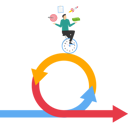 پیش‌نمایش فایل agile-development-cycle-9163228 از پک کسب و کار