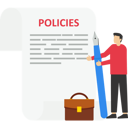 پیش‌نمایش فایل businessman-holding-pen-with-company-policy-documents-and-business-bag-9163221 از پک کسب و کار