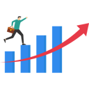 پیش‌نمایش فایل businessman-running-on-growth-graph-9163236 از پک کسب و کار