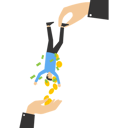 پیش‌نمایش فایل greedy-businessmen-make-little-people-tremble-to-get-all-their-money-9163234 از پک کسب و کار