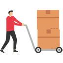پیش‌نمایش فایل warehouse-workers-pushed-hand-carts-9235759 از پک کسب و کار