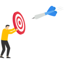 پیش‌نمایش فایل businessman-holding-target-board-9330205 از پک کسب و کار