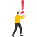 پیش‌نمایش فایل businessman-talk-with-speech-bubbles-as-exclamation-mark-9330197 از پک کسب و کار