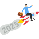 پیش‌نمایش فایل new-year-2025-with-rocket-launch-creative-9330223 از پک کسب و کار