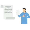 پیش‌نمایش فایل the-man-is-writing-down-important-information-on-paper-9287213 از پک کسب و کار