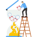 پیش‌نمایش فایل businessman-investors-put-coins-for-long-term-in-sandglass-9380995 از پک کسب و کار